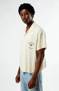 Pacsun Palm Springs Embroidered Woven Camp Shirt
