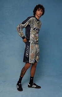 Pacsun Camo Mesh Embroidered Shorts