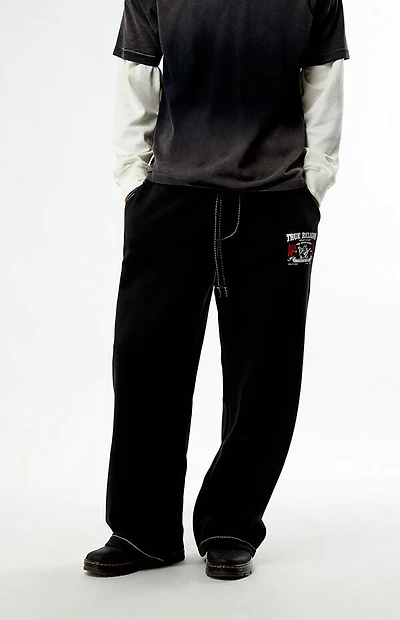 True Religion Big T Logo Baggy Sweatpants