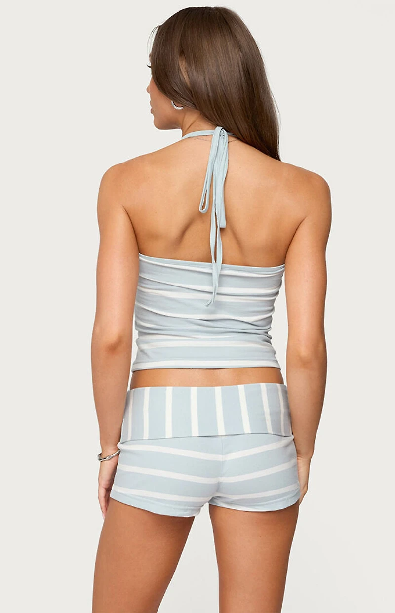 Edikted Lorenza Striped Halter Top