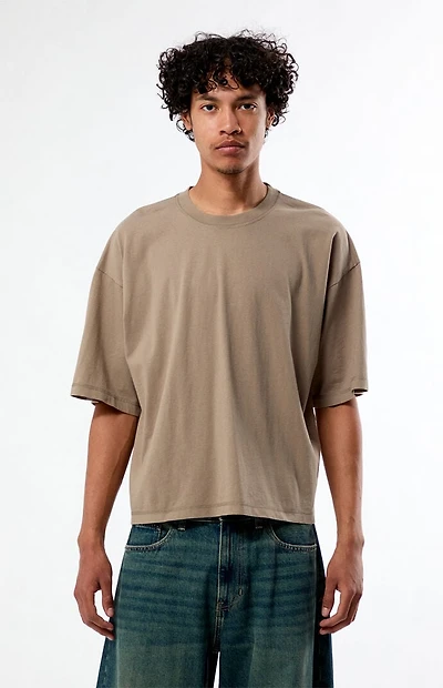 Pacsun Olive Premium Cropped T-Shirt