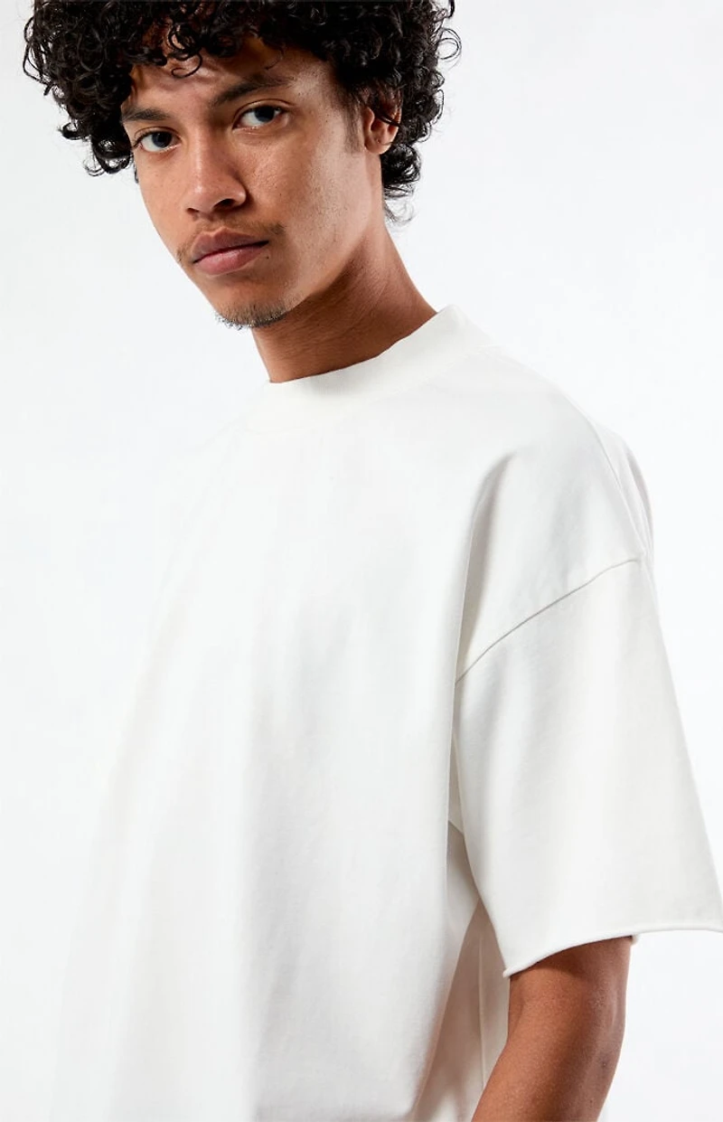 Pacsun White Heavyweight Cropped T-Shirt