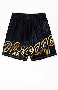 Mitchell & Ness Chicago Bulls Big Font Mesh Basketball Shorts