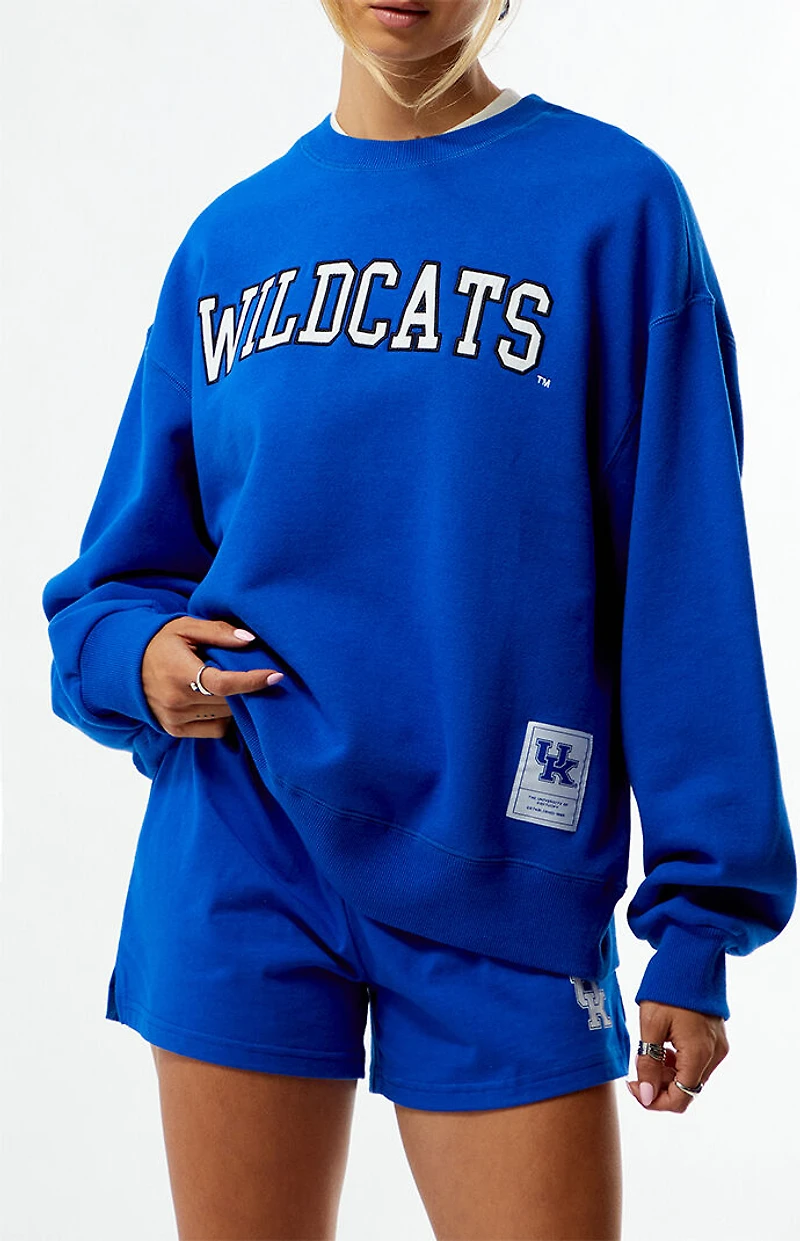 WILD COLLECTIVE x Pacsun University of Kentucky Wildcats Applique Crew Neck Oversized Sweatshirt