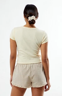 Your Favorite Plaid Lace Tie Boxer Shorts