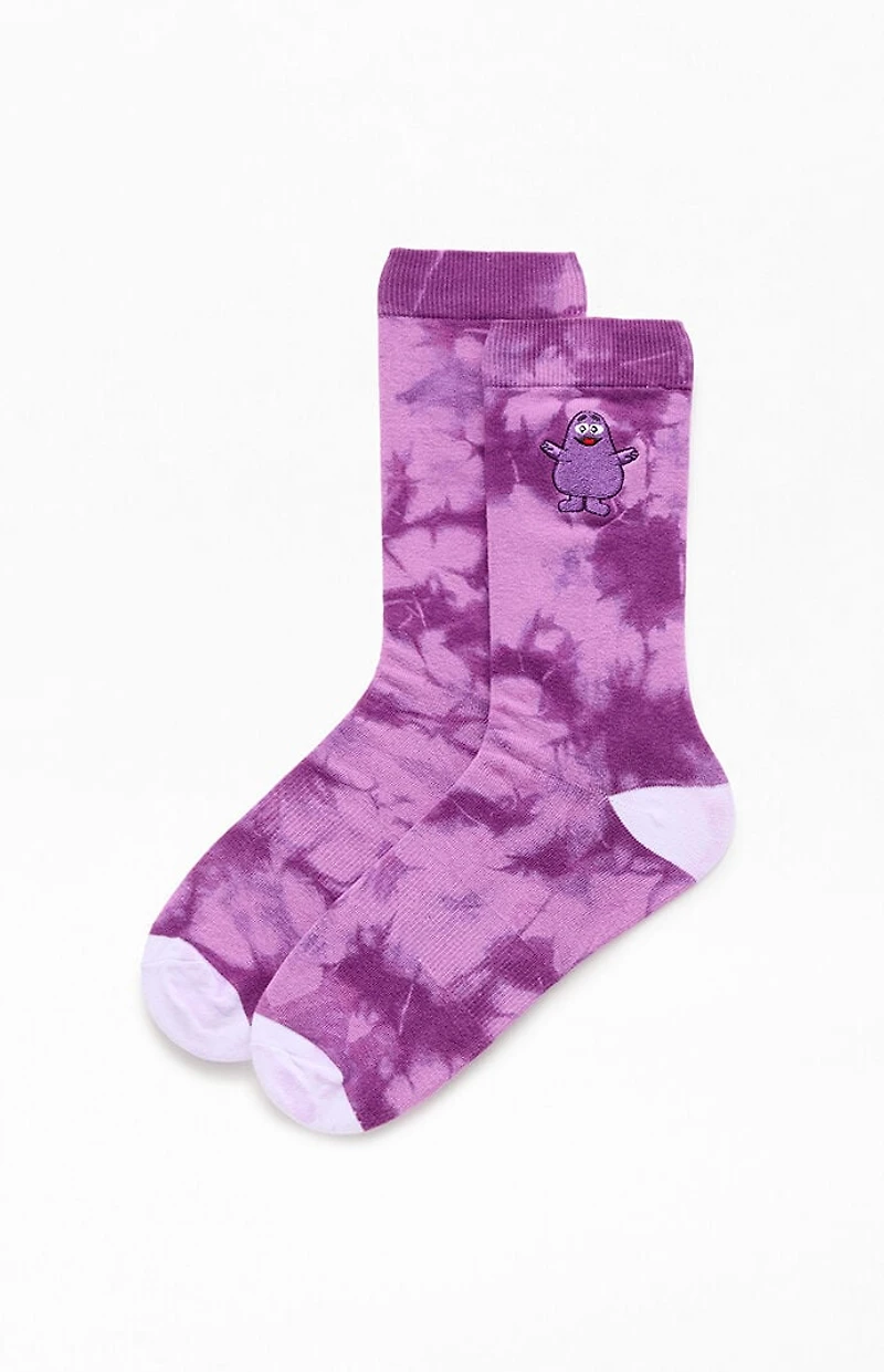McDonaldland Grimace Tie Dye Crew Socks
