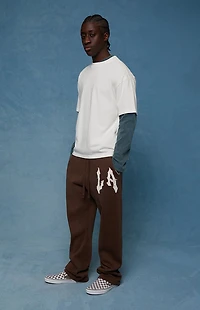 Pacsun LA Raw Applique Baggy Sweatpants