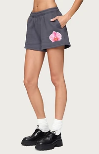Edikted Orchid Babe Sweat Shorts