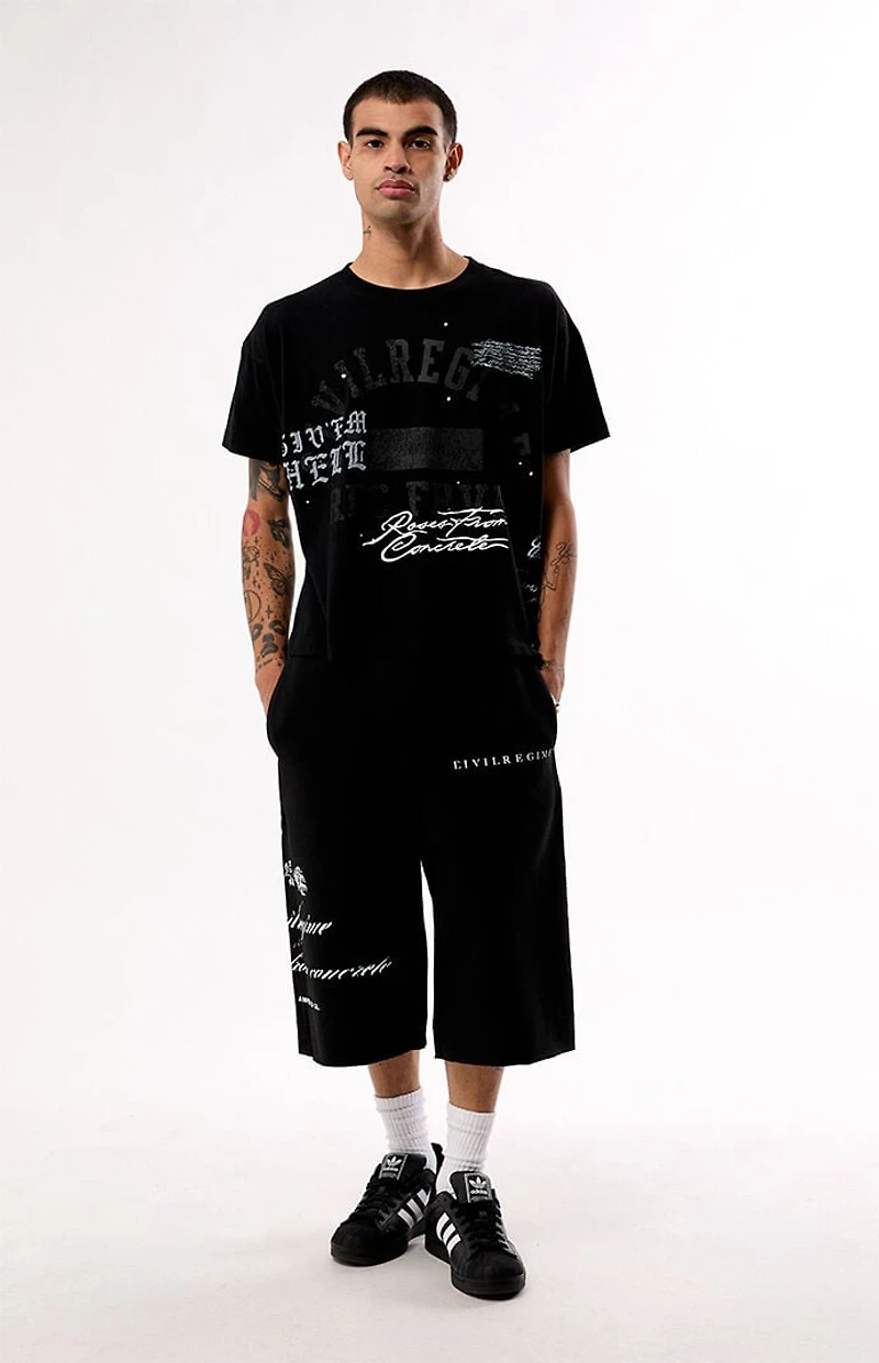 Civil Black RFC Lounger Fleece Sweat Shorts