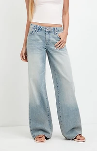 Pacsun Casey Low Rise Baggy Light Wash