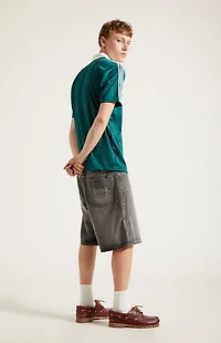 Pacsun Parker Baggy Denim Shorts Black Wash