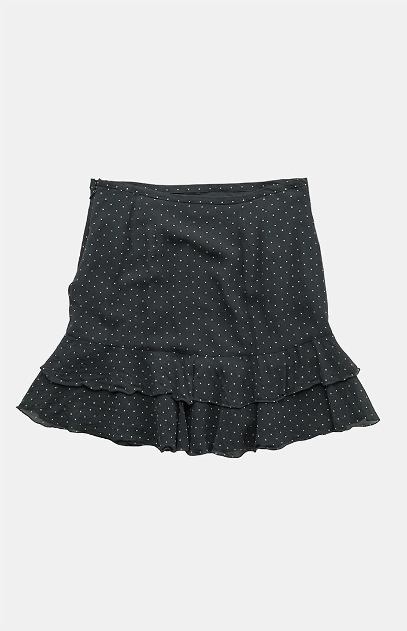 PS VINTAGE 2000s Y2K Black Midi Skirt