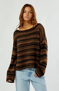 Rhythm Striped Baklava Knit Sweater
