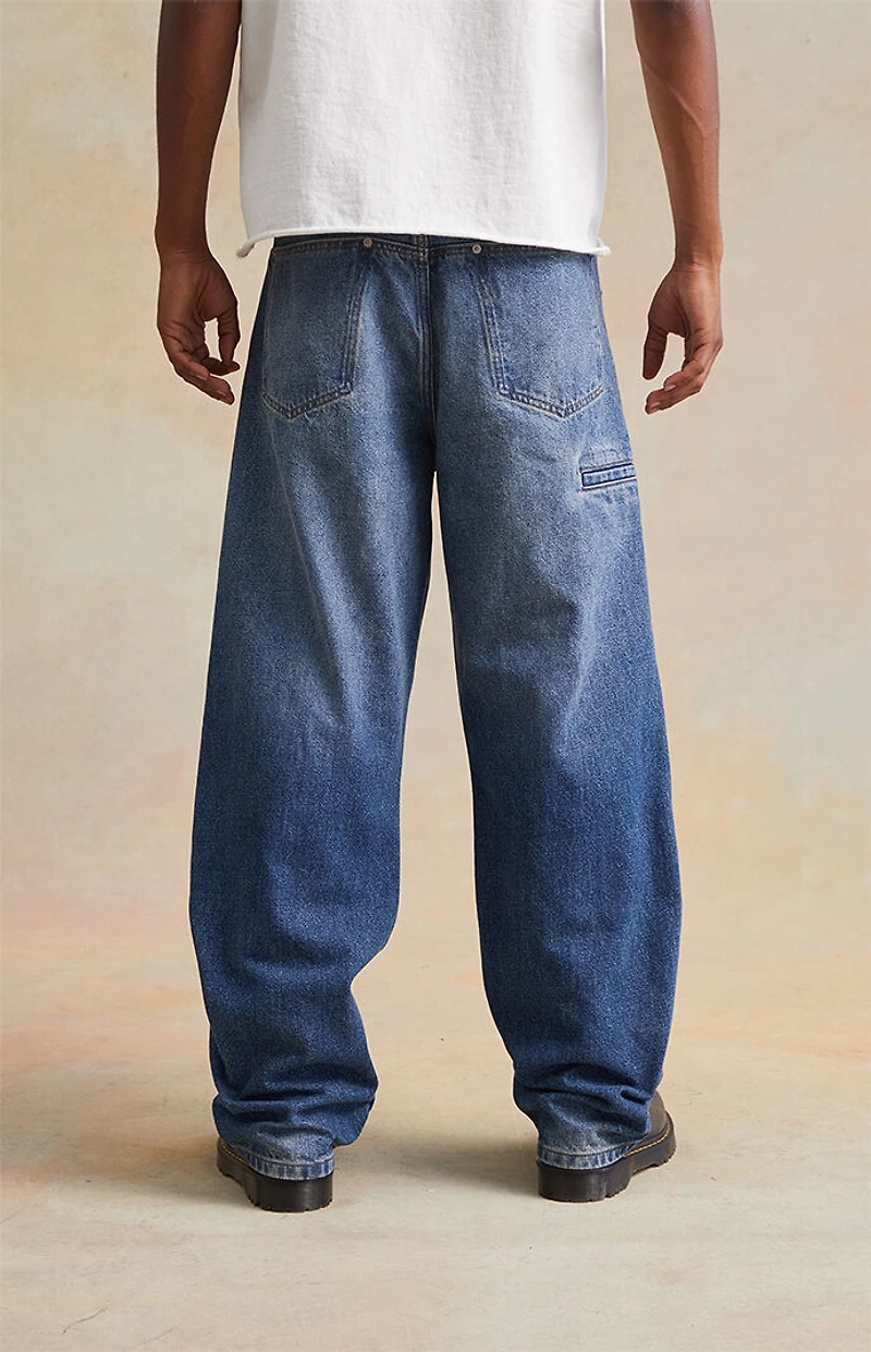 RARE DNM EDIT Medium Indigo Rhinestone Studded Baggy Jeans