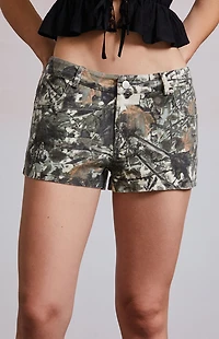 Third Charm Tree Camo Shorts