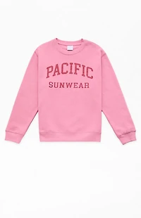 Pacsun Kids Pink Crew Neck Sweatshirt