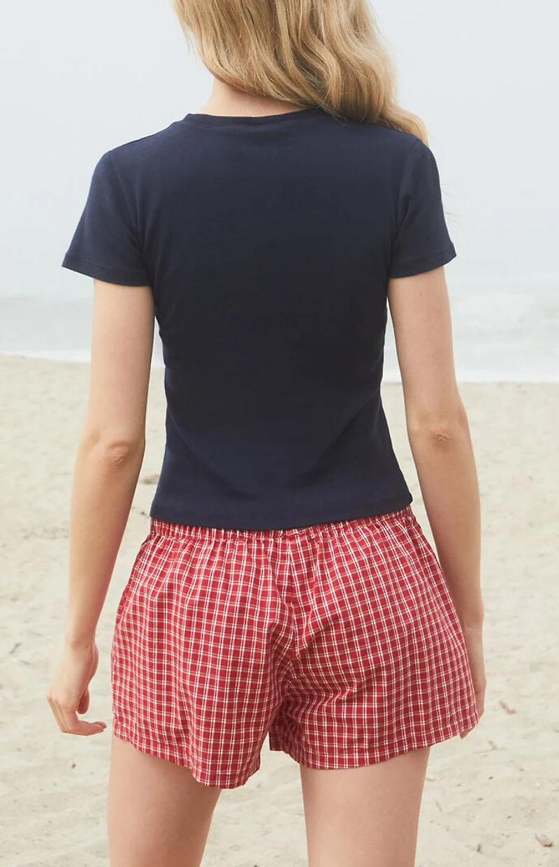 John Galt Emma Saint Moritz Embroidered T-Shirt