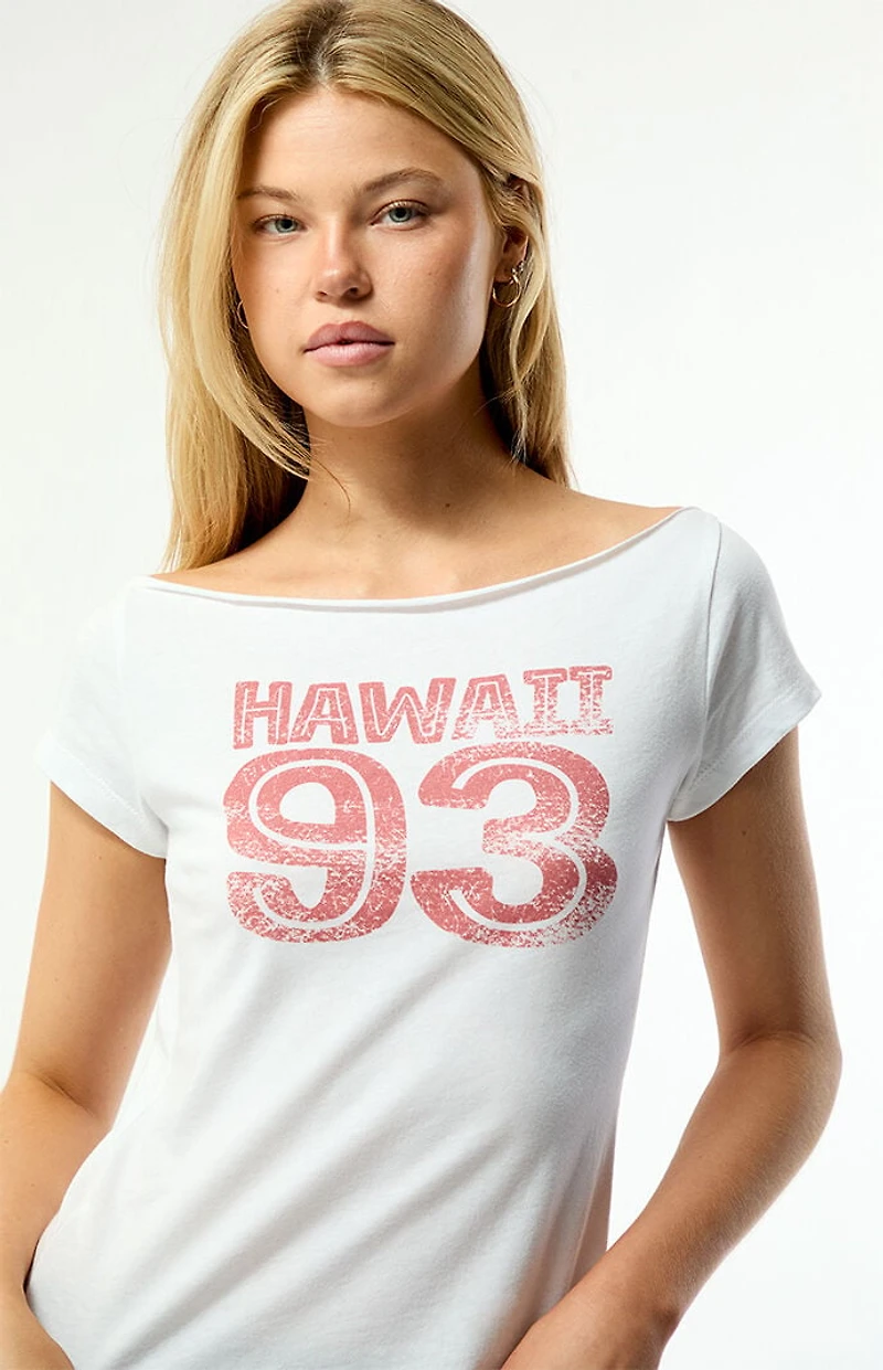 Your Favorite Hawaii 93 Off-The-Shoulder T-Shirt