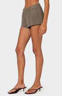 Edikted Harleigh Linen Look Shorts
