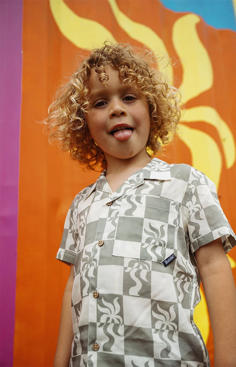 Boardies Kids Clara Palm Camp Shirt