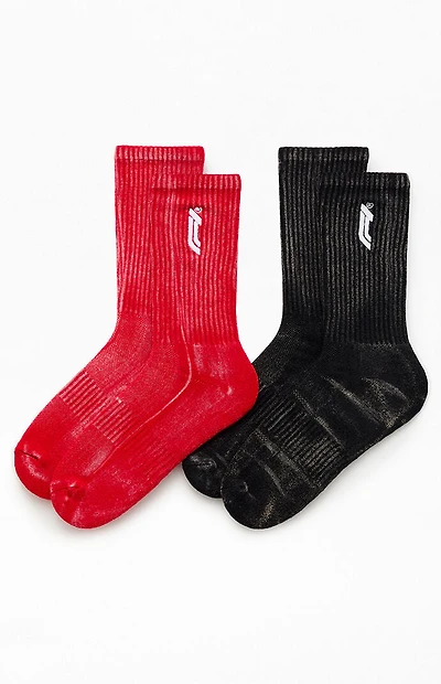 Formula 1 x Pacsun Las Vegas 2 Pack Washed Logo Crew Socks