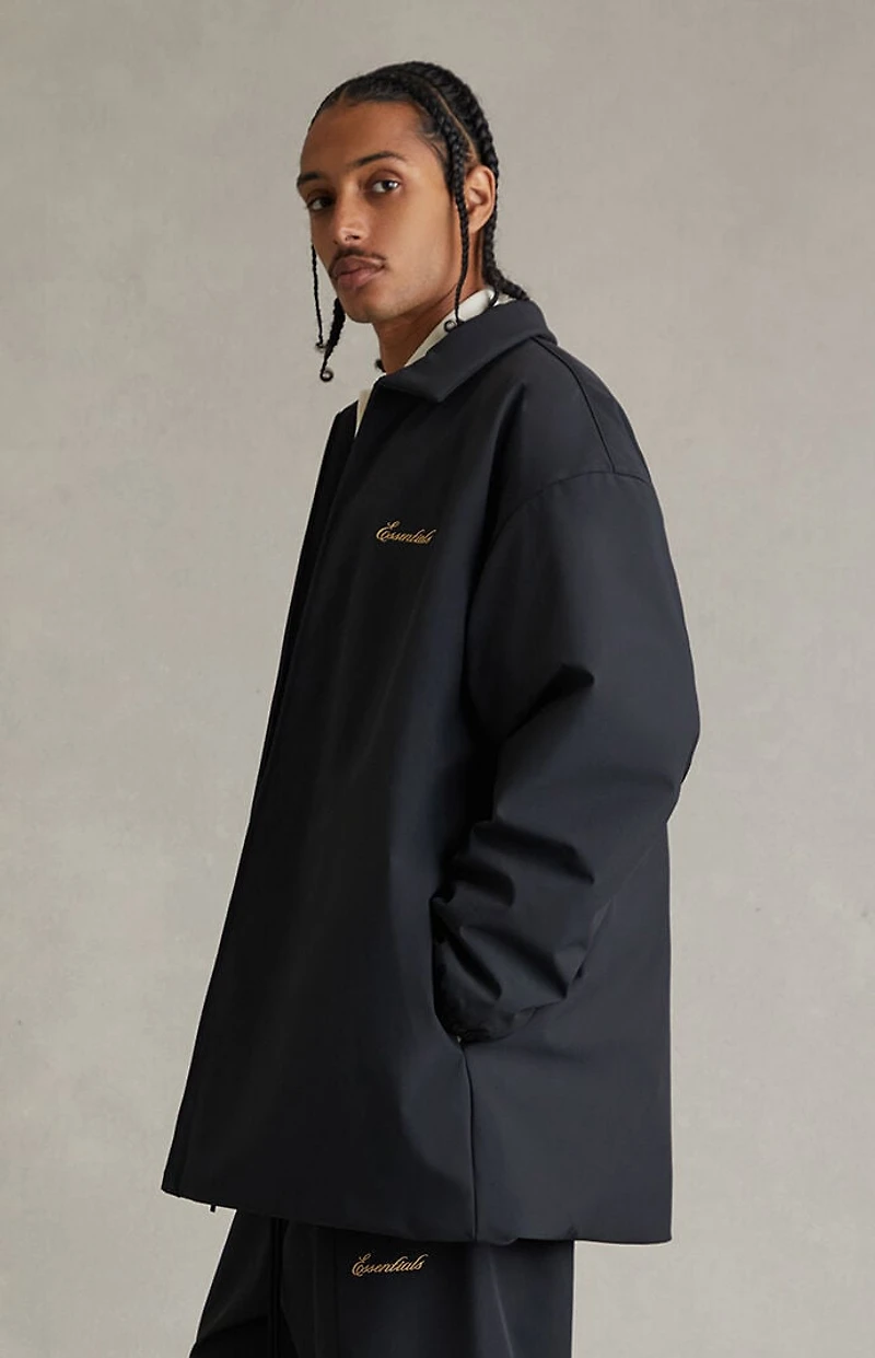 Fear of God ESSENTIALS Vintage Black Signature Filled Barn Jacket