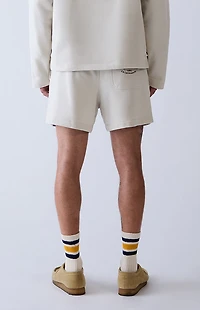 A.R.C. Cream Fleece Sweat Shorts