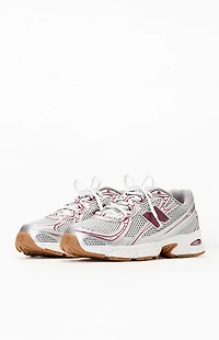 New Balance Burgundy & Gray 740 Sneakers