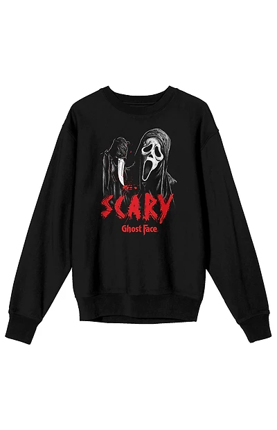 Ghostface Scary Mask Crew Neck Sweatshirt
