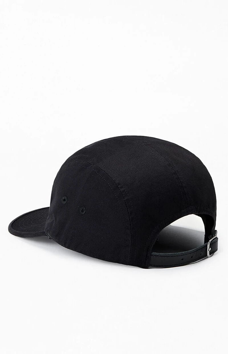Supreme Black Washed Chino Twill Camp Hat