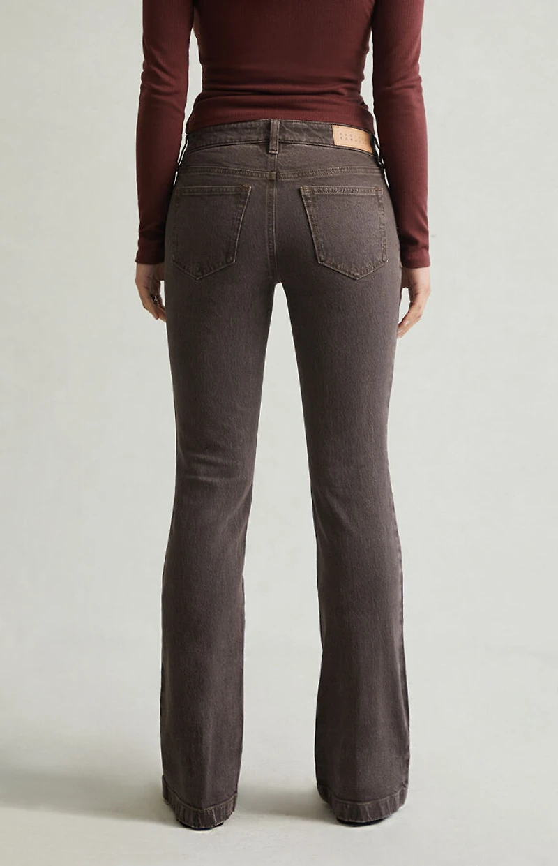 Pacsun Jade Low Rise Bootcut Jeans Brown