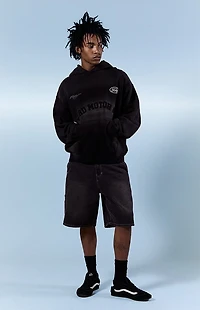 Pacsun Parker Baggy Jean Shorts Carpenter Black