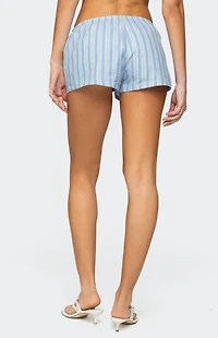 Edikted Birkley Striped Shorts