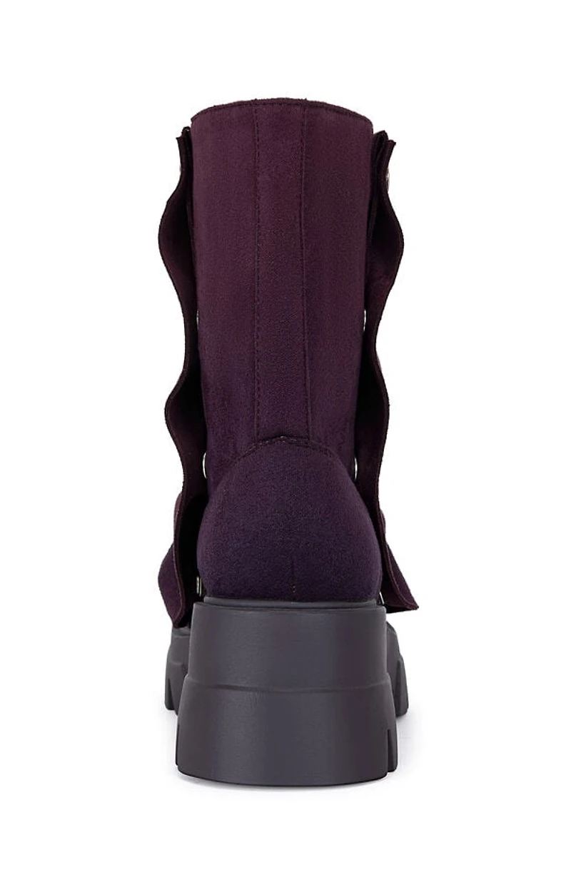 AZALEA WANG Women's Purple Bharti Booties
