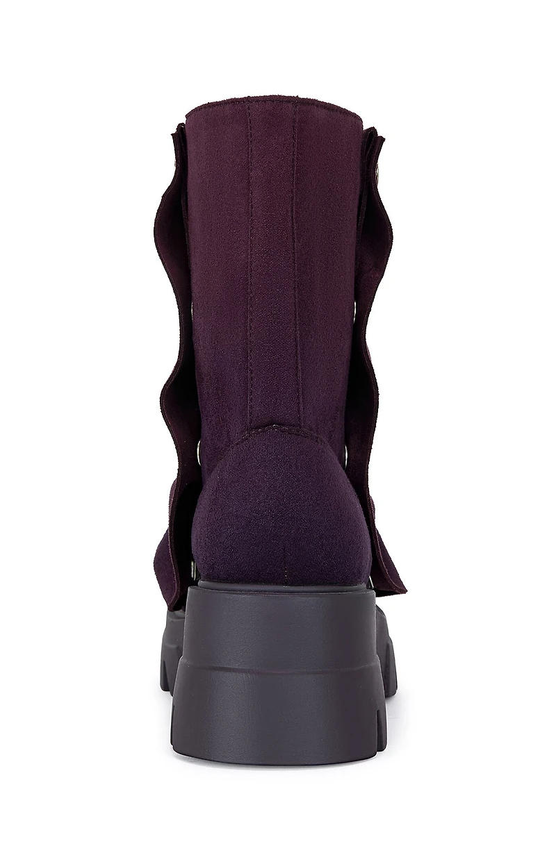 AZALEA WANG Women's Purple Bharti Booties