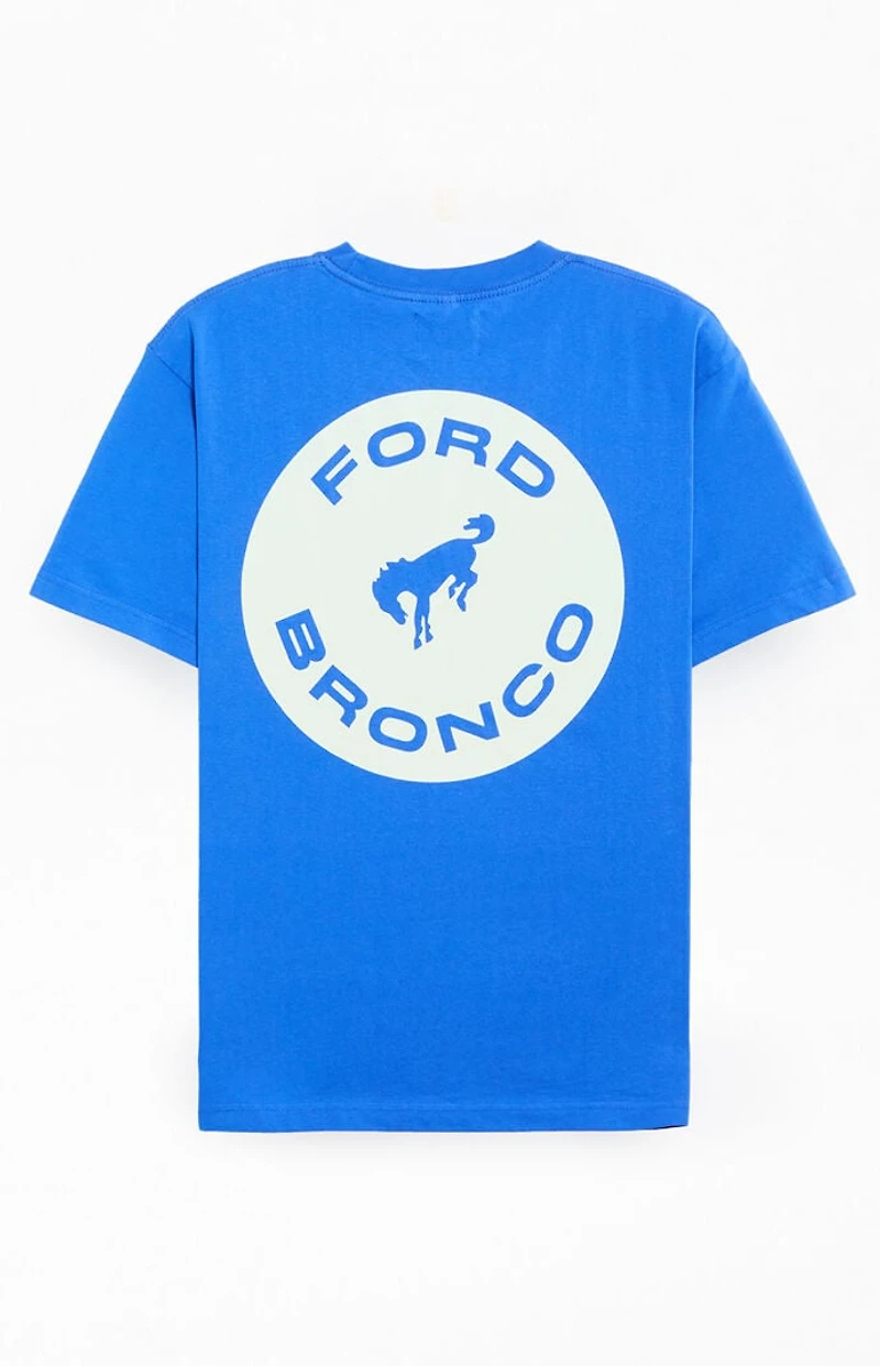 FORD Blue Bronco Circle Logo T-Shirt