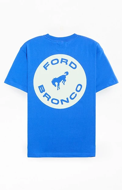 FORD Blue Bronco Circle Logo T-Shirt