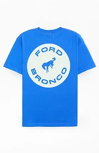 FORD Blue Bronco Circle Logo T-Shirt