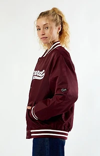 HYPE & VICE Harvard Crimson A-Game Varsity Bomber Jacket