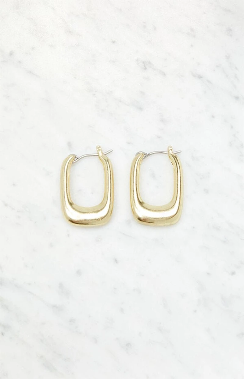 John Galt Rectangle Hoop Earrings