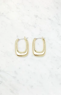 John Galt Rectangle Hoop Earrings