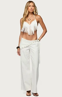 Edikted Kienna Fringed Bra Top