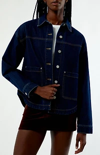 Pacsun Dark Indigo Kirby Denim Shacket