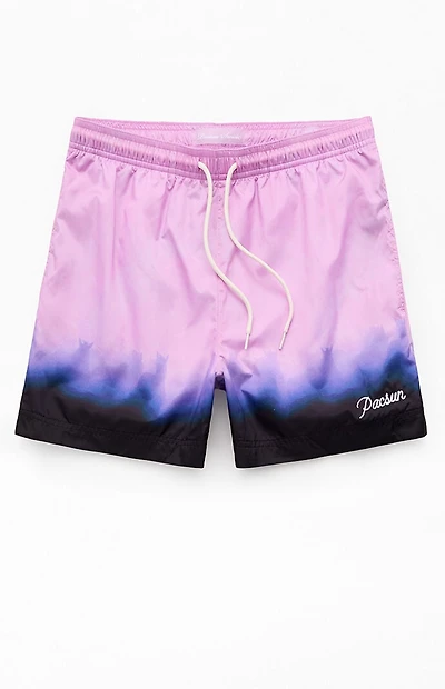 Pacsun Purple Stampede 4.5" Volley Swim Trunks