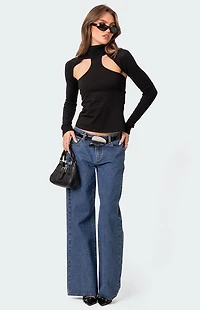 Edikted Turtle Neck Shrug Sweater