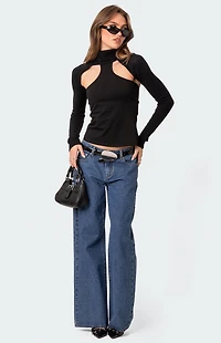 Edikted Turtle Neck Shrug Sweater