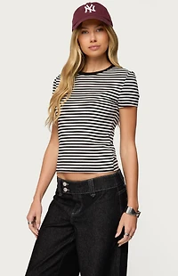 Edikted Nessie Striped T-Shirt