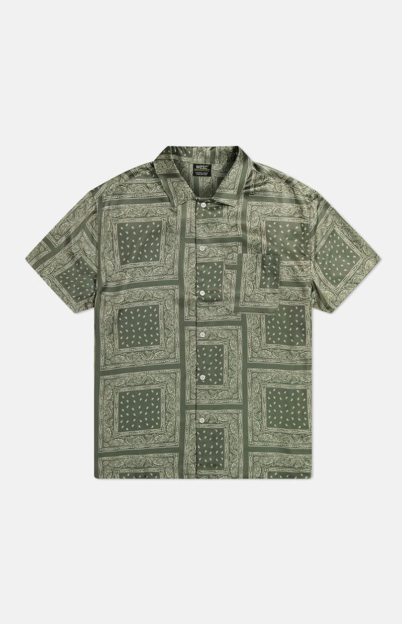 WeSC America Inc Olive Bandana Camp Shirt