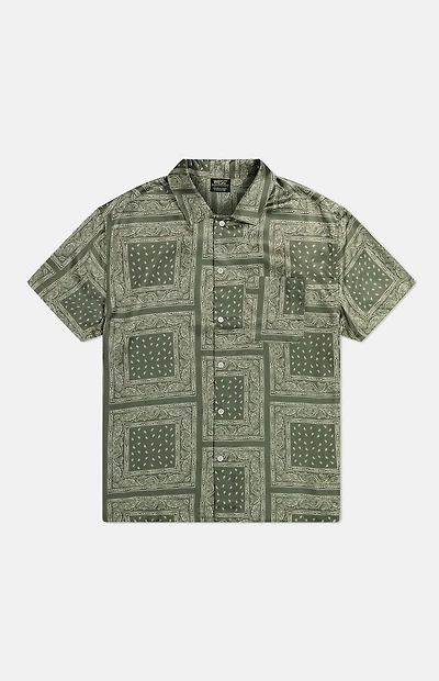 WeSC Olive Bandana Camp Shirt
