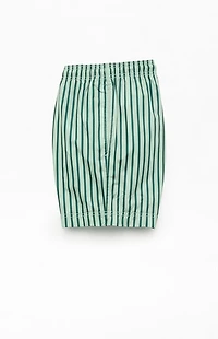 Pacsun Matcha Striped 4.5" Swim Trunks